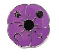 Purple Poppy Lapel Pin